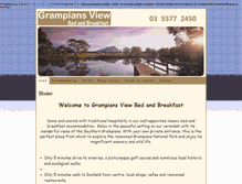 Tablet Screenshot of grampiansviewbandb.com.au
